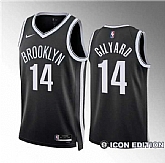 Men's Brooklyn Nets #14 Jacob Gilyard Black Draft Icon Edition Stitched Basketball Jersey Dzhi,baseball caps,new era cap wholesale,wholesale hats